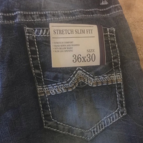 True Luck Mildly Acid Washed Jeans, BRAND NEW, never worn! - Picture 7 of 9